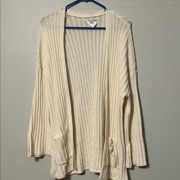 American Eagle Outfitters Cream Knit open Cardigan. Size small. - Picture 1 of 7